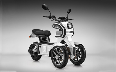 炫酷三輪電動車!博世定制電機續航100公里